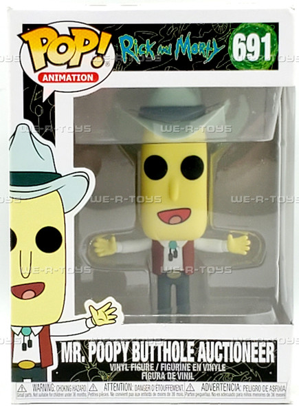 Funko POP! Animation Rick and Morty Mr. Poopy Butthole Auctioneer Vinyl Figure