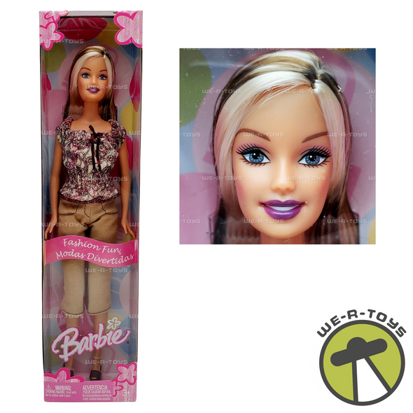 Barbie Fashion Fun Blonde Streaks Doll 2004 Mattel #H6483 NRFB