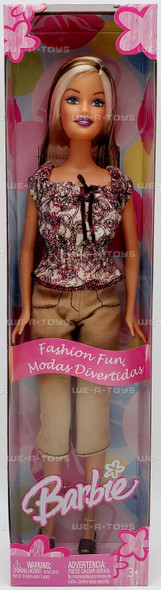 Barbie Fashion Fun Blonde Streaks Doll 2004 Mattel #H6483 NRFB