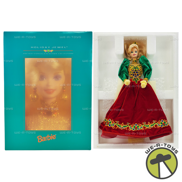 Barbie Holiday Jewel Porcelain Collection Doll 1995 #14311 NRFB