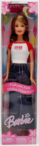 Barbie Fashion Fun Flower Tee Doll 2004 Mattel #H6484 NRFB