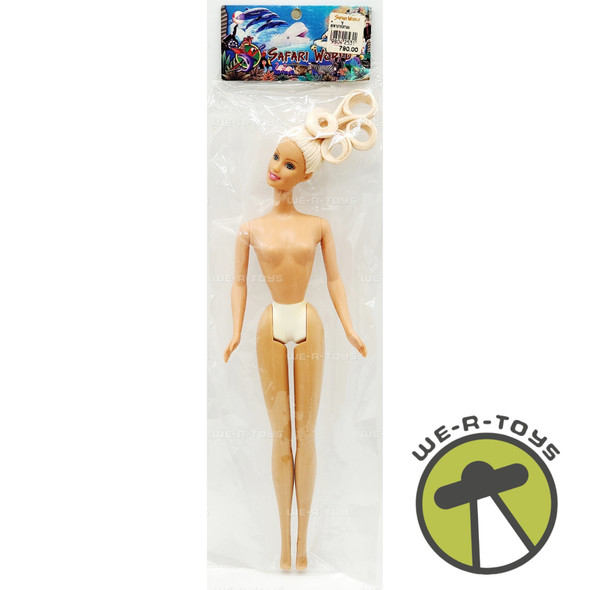 Safari World Bangkok Thailand Gift Shop Blonde Barbie Doll Custom Styled Hair
