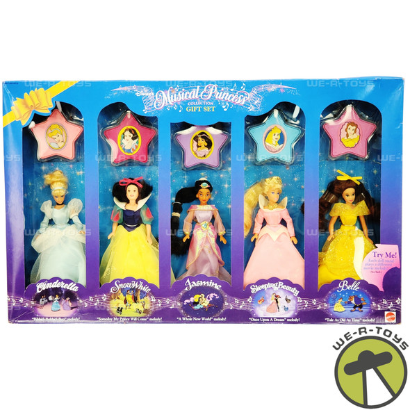 Disney Musical Princess Collection 5 Doll Gift Set 1994 Mattel No. 11757 NRFB