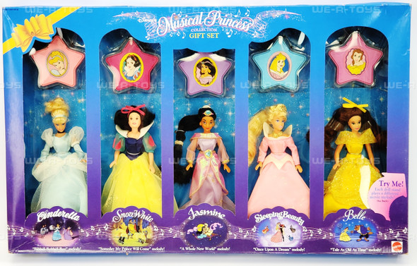 Disney Musical Princess Collection 5 Doll Gift Set 1994 Mattel No. 11757 NRFB