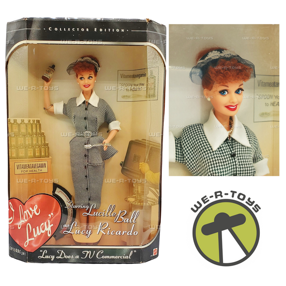 I Love Lucy Episode #30 Lucy Does a Commercial Doll 1997 Mattel #17645 NRFB