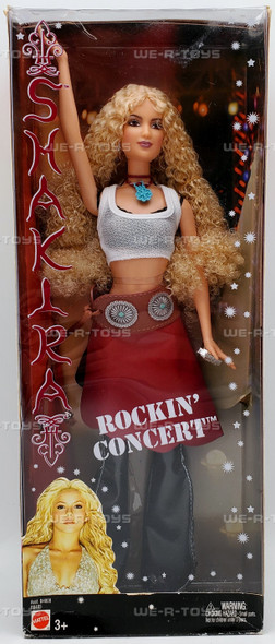 Barbie Rockin' Concert Shakira Special Edition Doll 2004 Mattel #B8485 NRFB