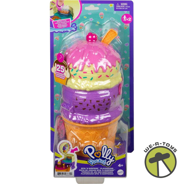 Polly Pocket Dolls and Accessories, Ice Cream Cone-Shaped Playground