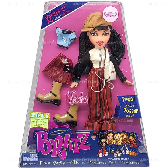 Bratz The Xpress It! Fashion Collection Jade Doll with Accessories & Poster 2002