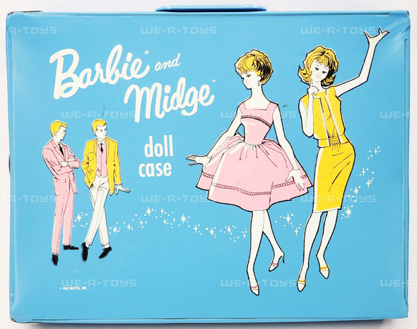 Barbie & Midge Doll Case For 11 1/2" Fashion Dolls Vintage 1963 Mattel USED