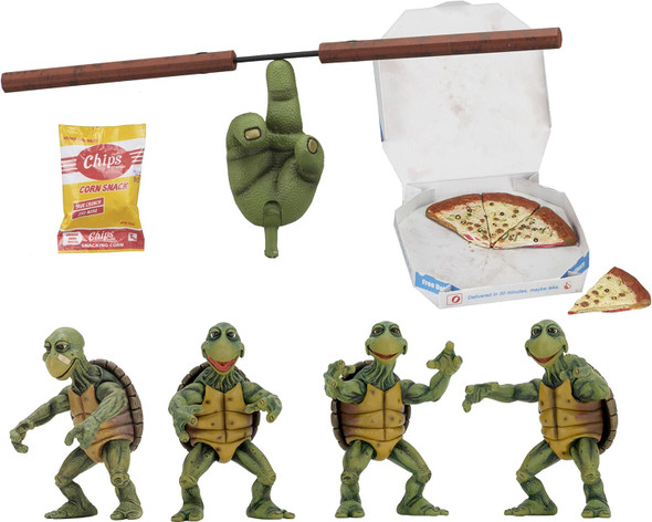 Teenage Mutant Ninja Turtles Movie 1990 Baby Turtles 1:4 Scale Figures 4 Pk