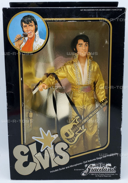 Elvis Presley Doll With Guitar and Microphone 1984 Eugene Doll Co. #21290 NRFB