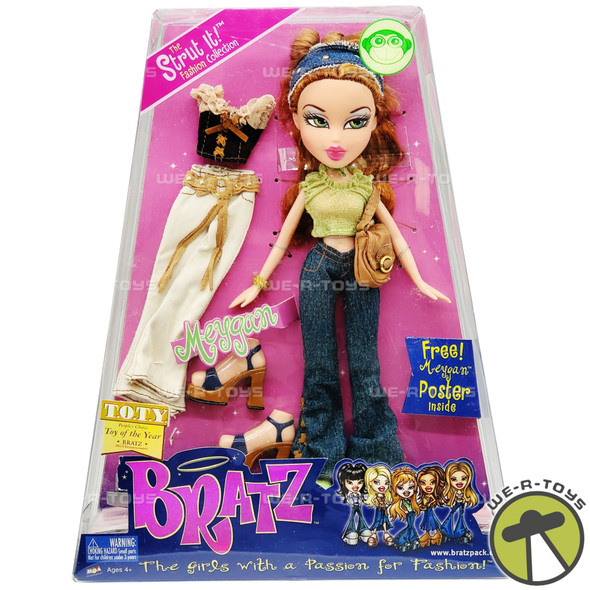 Bratz Strut It Fashion Collection Meygan Doll 2002 MGA 257257 NEW