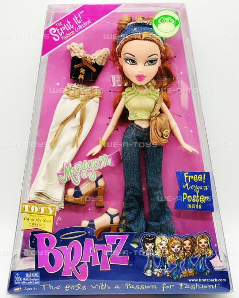 Bratz Strut It Fashion Collection Meygan Doll 2002 MGA 257257 NEW