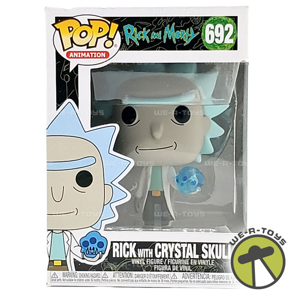 Funko POP! Animation Rick and Morty Rick with Crystal Skull 692 Vinyl Figure
