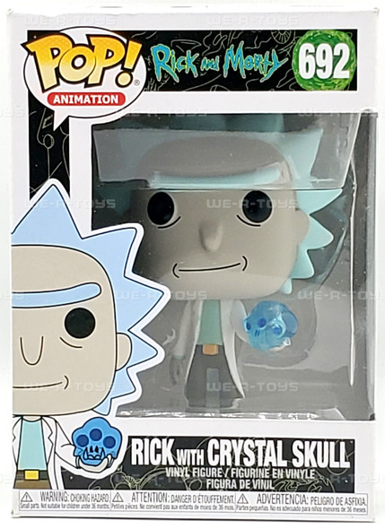 Funko POP! Animation Rick and Morty Rick with Crystal Skull 692 Vinyl Figure