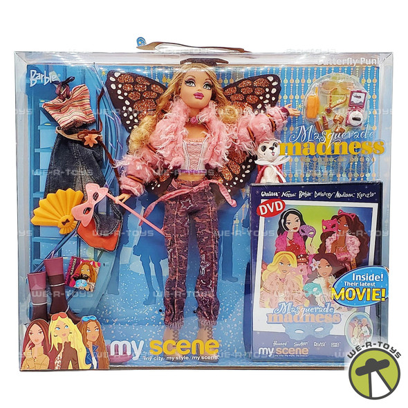 Barbie My Scene Butterfly Punk Masquerade Madness Doll Mattel 2004 #C1240 NRFB