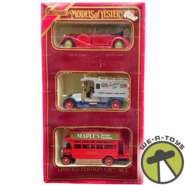 Matchbox Models Of Yesteryear Edition Gift Set - Lagonda, Aec Bus, Renault NRFB