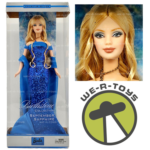 September Sapphire Barbie The Birthstone Collection 2003 Mattel B2394