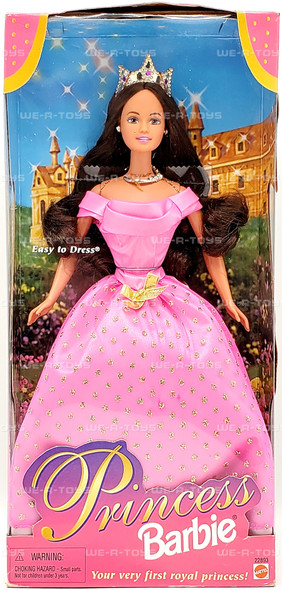 Barbie Royal Princess Pink Dress Brunette Teresa Doll 1998 Mattel 22893