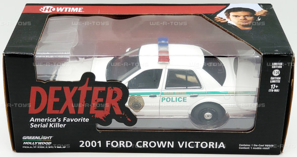 Dexter 2001 Ford Crown Victoria Miami Metro Police Car 2021 GreenLight 84133 NEW