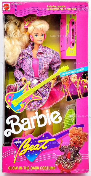 Barbie and the Beat Doll with Glow in the Dark Costume and Cassette Tape 1989