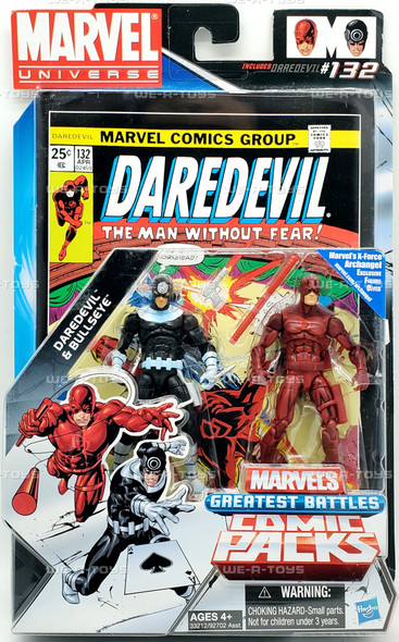 Marvel Universe Bullseye and Daredevil Comic Pack Action Figures 2010 Hasbro