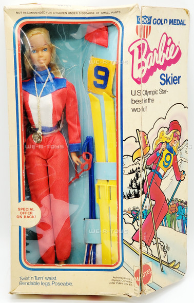 Gold Medal Barbie Skier Doll TNT Vintage 1974 Mattel No. 7264 NEW