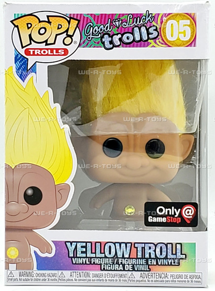 Funko POP! Trolls Good Luck Trolls Yellow Troll 05 Vinyl Figure