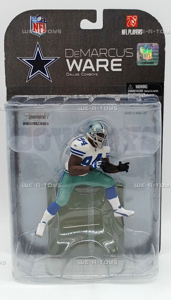 NFL Dallas Cowboys DeMarcus Ware Action Figure 2008 McFarlane 74132