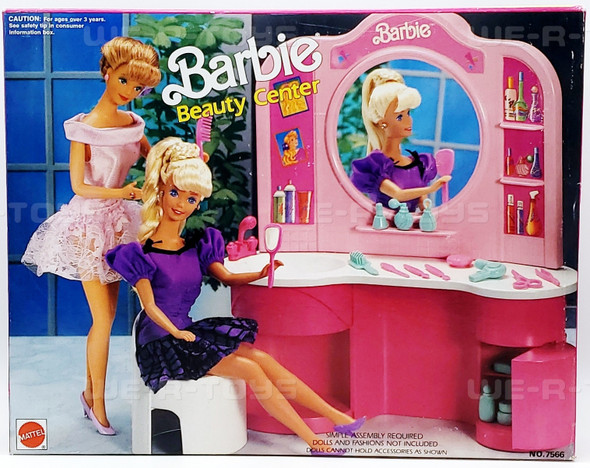 Barbie Beauty Center Doll Accessories Playset 1991 Mattel #7566 Factory Sealed