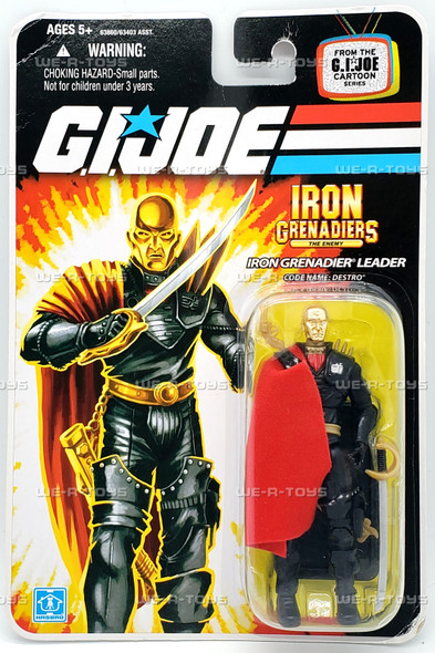 G.I. Joe Iron Grenadiers Leader Destro Action Figure 2008 Hasbro 63860