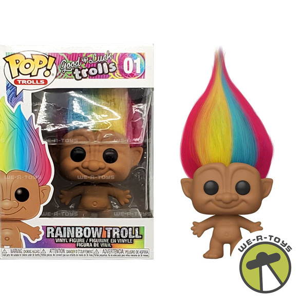 Funko Pop Trolls 01 Good Luck Trolls Rainbow Troll Vinyl Figure NRFB