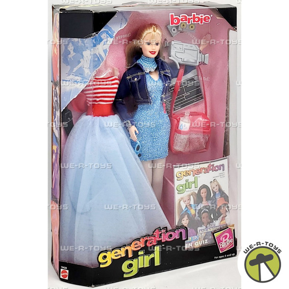 Barbie Generation Girl Barbie Doll With Movie Making Gear 1998 Mattel 19428 NRFB