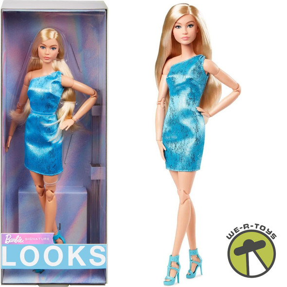 Barbie Looks Doll #23 with Blue Dress Y2K Fashion Doll 2023 Mattel HRM15