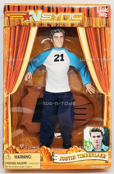 NSYNC Justin Timberlake Collectible Marionette Living Toyz Doll 2000 NRFB