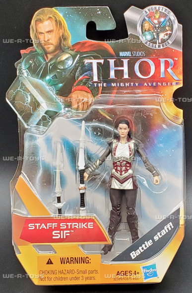 Marvel Thor the Mighty Avenger Staff Strike SIF 4" Figure 2011 Hasbro NRFP