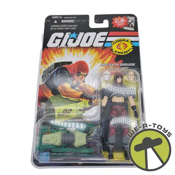 GI Joe 25th Anniversary Zartan with Chameleon Swamp Skier Figure 2008 NRFP