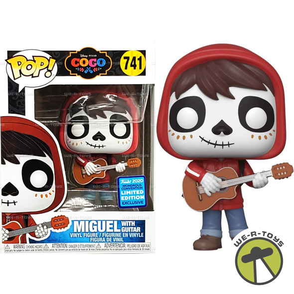 Funko Pop Disney Pixar 741 Coco Miguel with Guitar 2020 Con Exclusive NEW