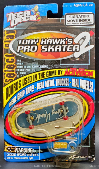 Tech Deck Tony Hawk's Pro Skater 2 Skate Board Toy 2000 X Concepts 3541A NRFP