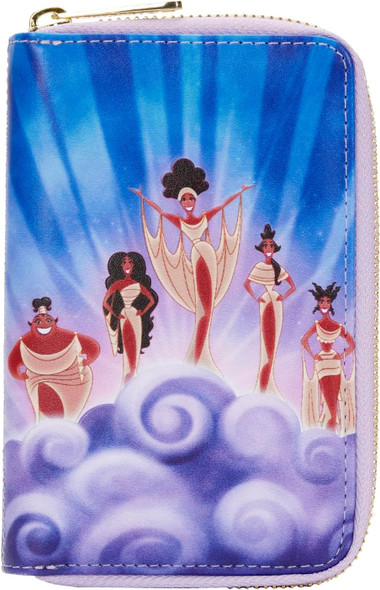 Disney Hercules Muses Clouds Zip Around Wallet 2022 Loungefly
