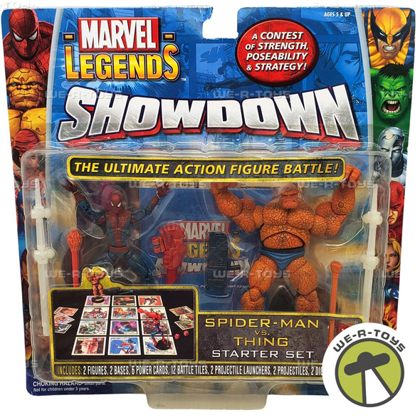 Marvel Legends Showdown Spider-Man Vs. Thing Starter Set Toy Biz #72834 NRFP