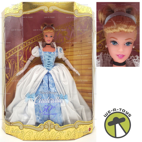 Walt Disney's 50th Anniversary Cinderella Collector Doll 1999 Mattel 26291