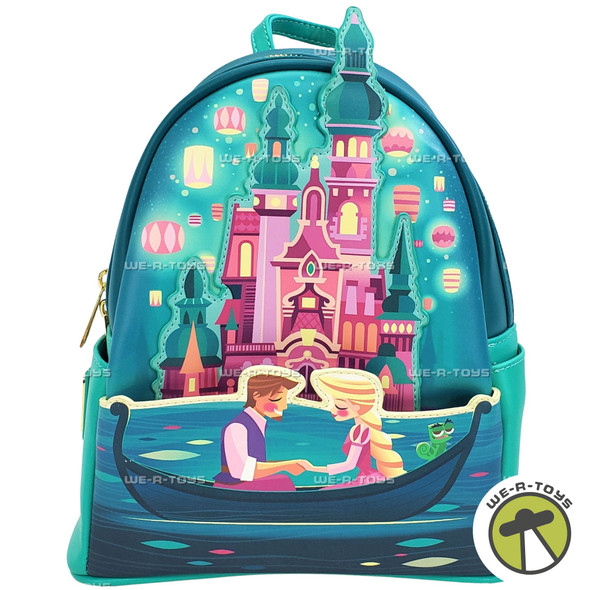 Disney Tangled Princess Castle Miniature Backpack Loungefly Used