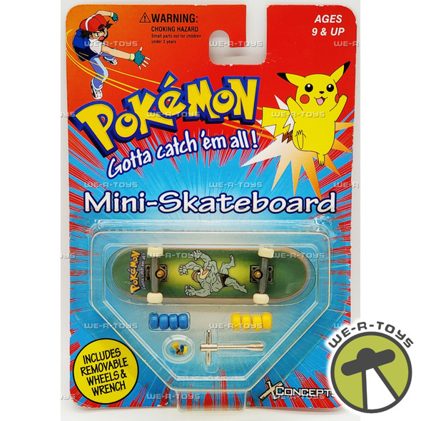 Pokémon Machamp Mini-Skateboard 1999 X-Concepts 02800 NRFP