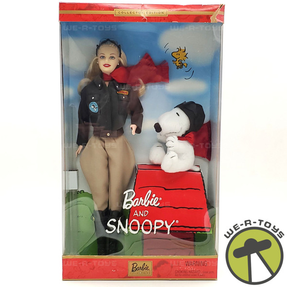 Barbie and Snoopy Doll with Mini Plush Snoopy Collector Ed 2001 Mattel 55558 New