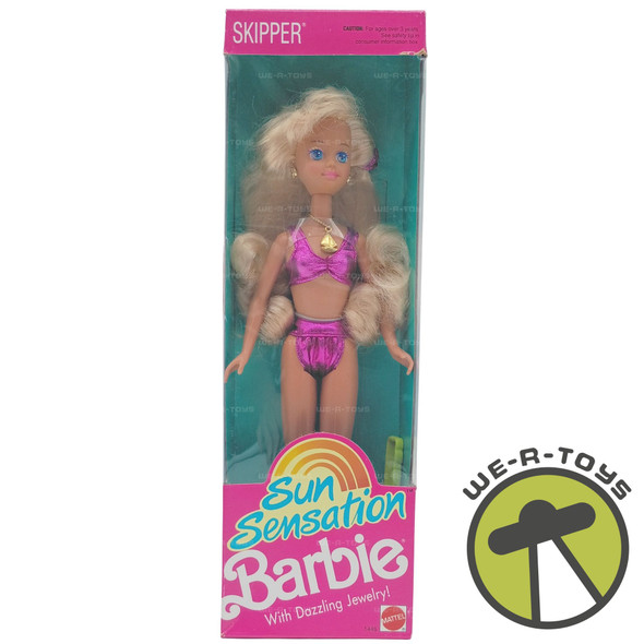 Barbie Sun Sensation Skipper Doll 1991 Mattel 1446 NEW