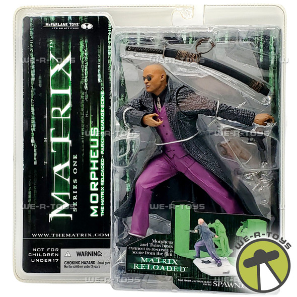 The Matrix Reloaded Parking Garage Scene Morpheus 2003 McFarlane Toys 17723
