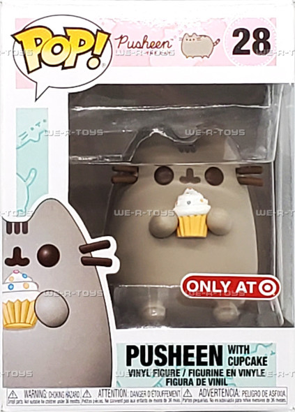 Funko Pop Pusheen The Cat 28 Pusheen with Cupcake Target Exclusive Figure NEW
