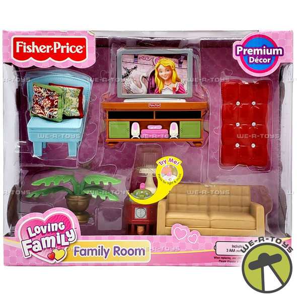 Loving Family Family Room Dollhouse Furniture 2009 Fisher Price R9108