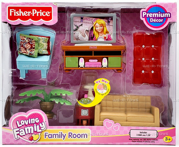Loving Family Family Room Dollhouse Furniture 2009 Fisher Price R9108